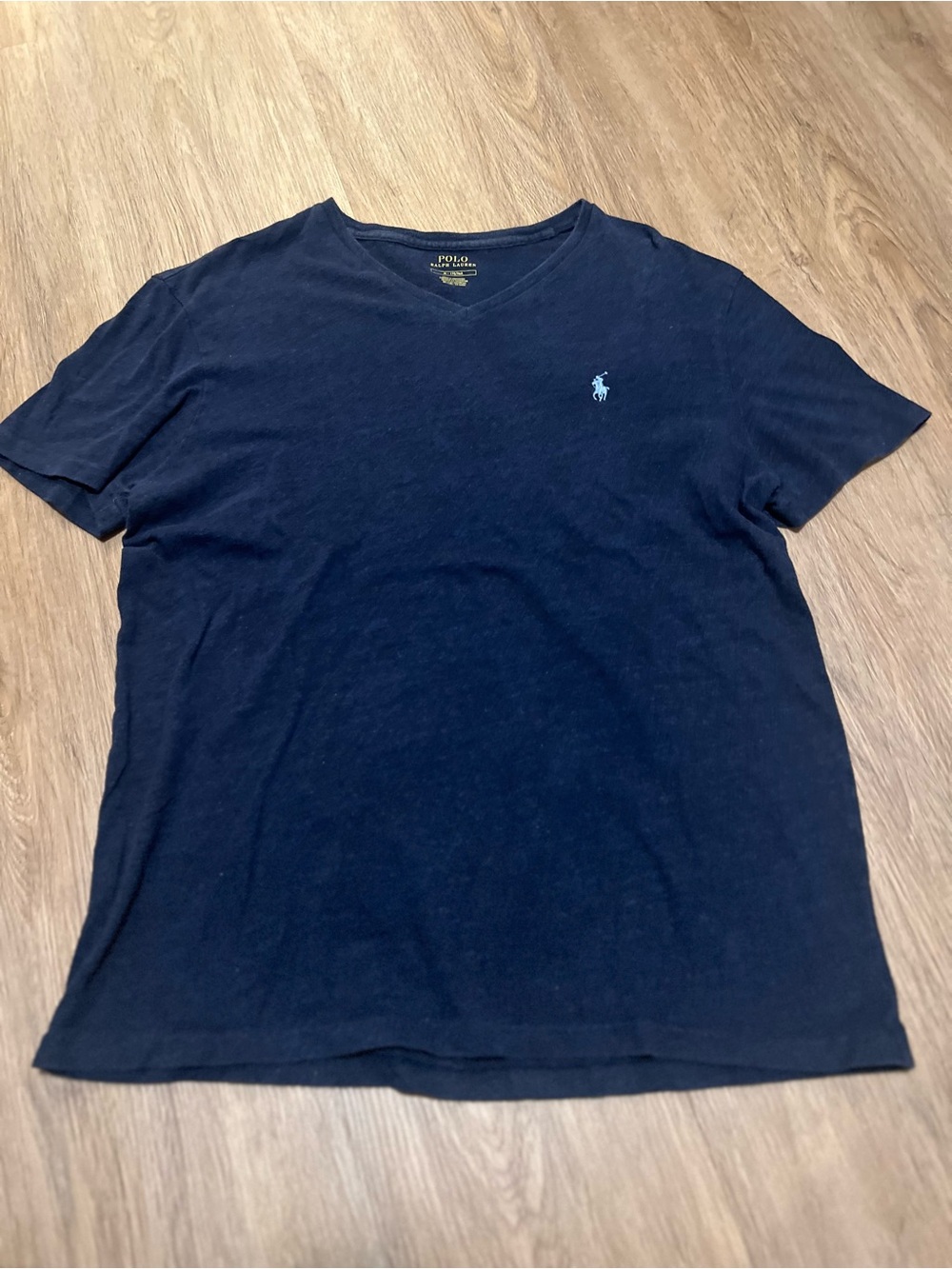 Polo Ralph Lauren Men's Navy V-Neck Short Sleeve Shirt